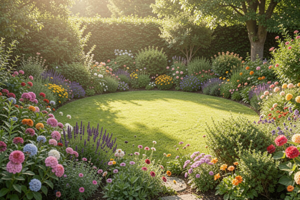 25 Real Circular Lawn Border Planting Ideas