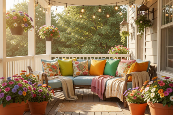 12 Cute Budget Summer Porch Makeover Ideas