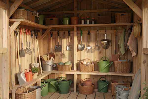 15 Good Garden Tool Storage Shed Interior Ideas