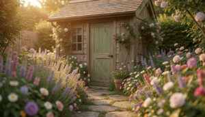 10 Soft Garden Shed Landscaping Ideas