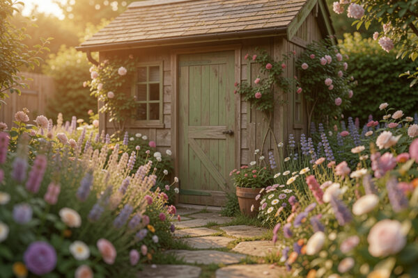 10 Soft Garden Shed Landscaping Ideas