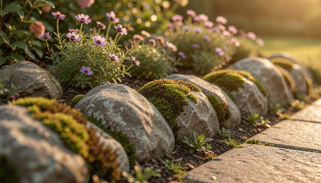 15 Good Stone Garden Edging Ideas