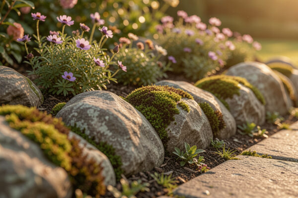 15 Good Stone Garden Edging Ideas