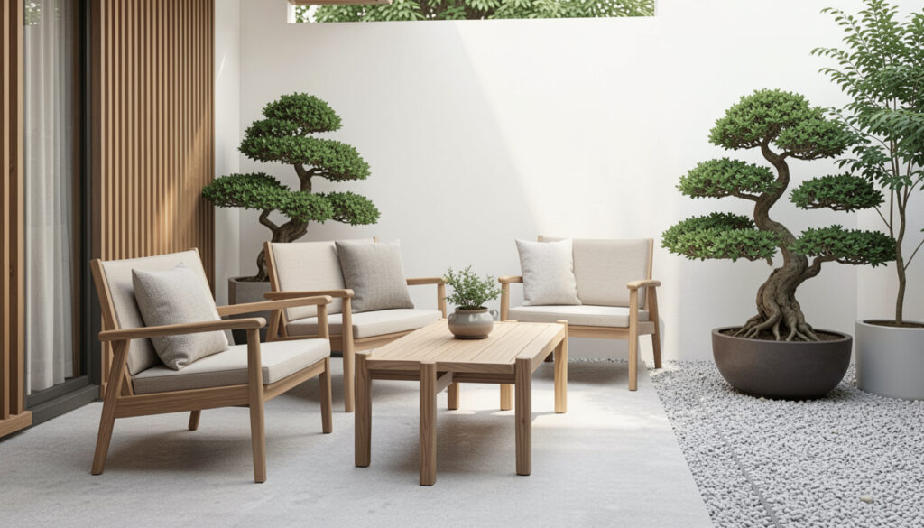 15 Bold Japandi Outdoor Furniture Patio Ideas