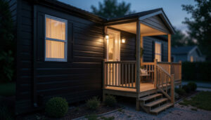 25 Cool Black Mobile Home Exterior For Small Spaces