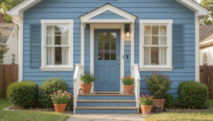20 Cool Blue Home Exterior For Small Spaces for Every Home