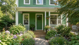 10 Simple Green Home Exterior For Beginners You Will Love