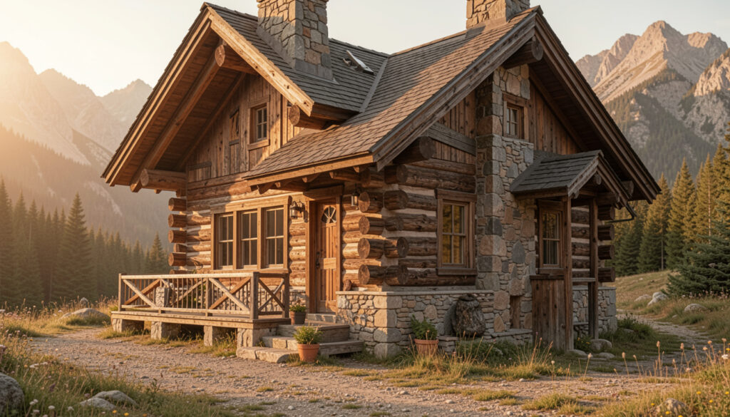 15 Cool Rustic Mountain Home Exterior For Small Spaces