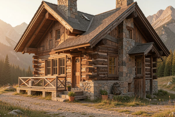 15 Cool Rustic Mountain Home Exterior For Small Spaces